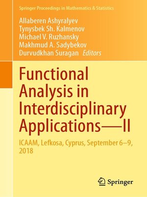 cover image of Functional Analysis in Interdisciplinary Applications—II